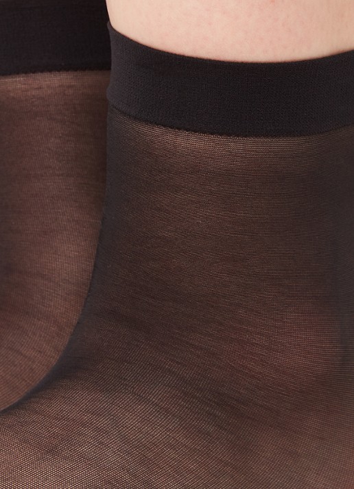 Oroblu Petit pantysokken in 20 denier - detail zwart
