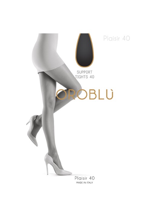 Oroblu Plaisir panty in 40 denier - voorkant royalblauw