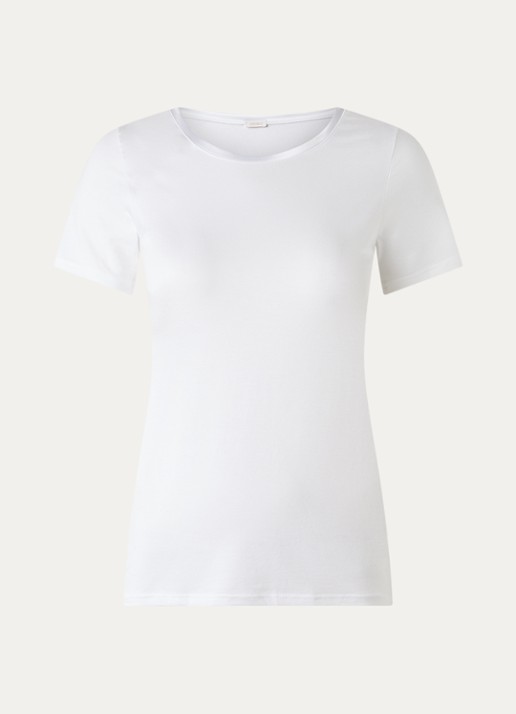 Oroblu Pyjamatop met ronde hals - voorkant wit