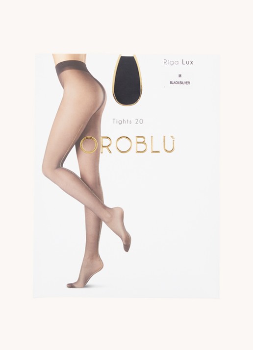 Oroblu Riga Lix naadpanty in 20 denier met siernaad van lurex