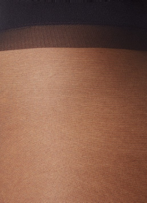 Oroblu Riga Lix naadpanty in 20 denier met siernaad van lurex - detail zilver