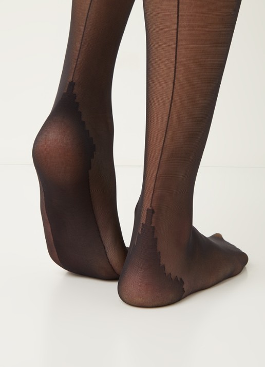 Oroblu Riga panty in 20 denier naad - detail 4 zwart