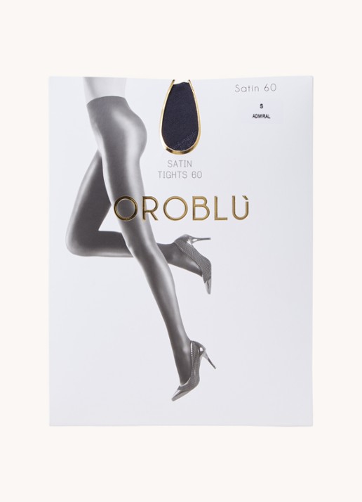 Oroblu Satin panty in 60 denier - voorkant donkerblauw