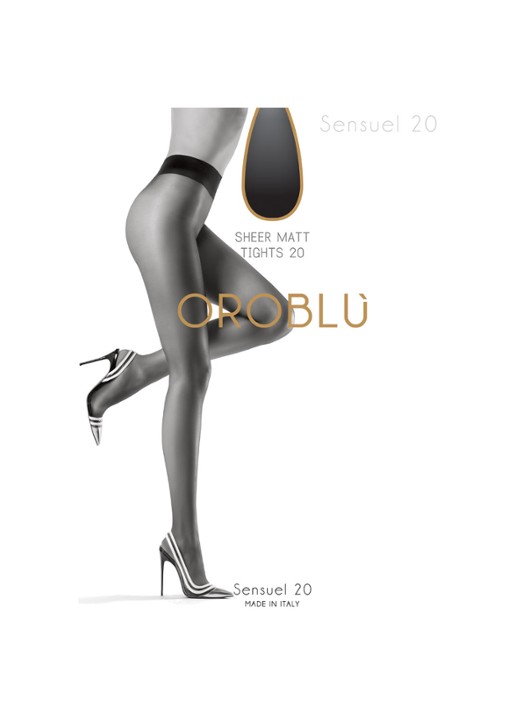 Oroblu Sensuel panty in 20 denier - voorkant 3 zwart