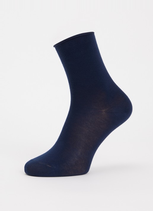 Oroblu Sokken in katoenblend  - detail royalblauw