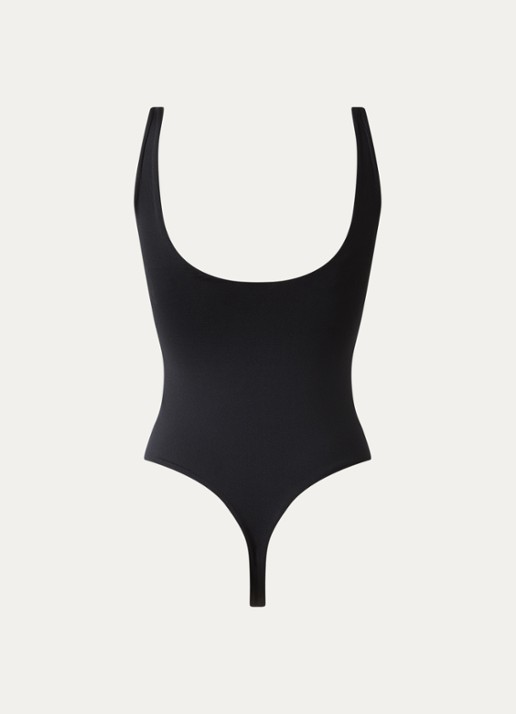 Oroblu Stringbody met ronde hals - achterkant 2 zwart