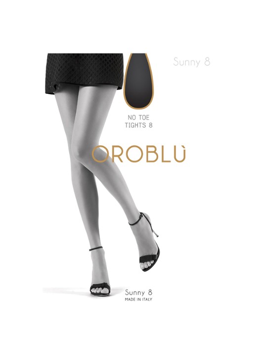 Oroblu Sunny panty in 8 denier - voorkant 2 donkerbeige