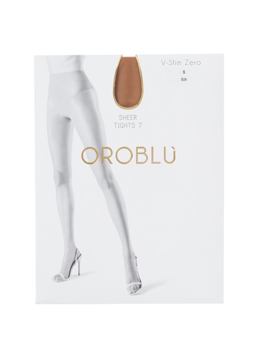 Oroblu V-Slim Zero corrigerende naadloze panty in 7 denier