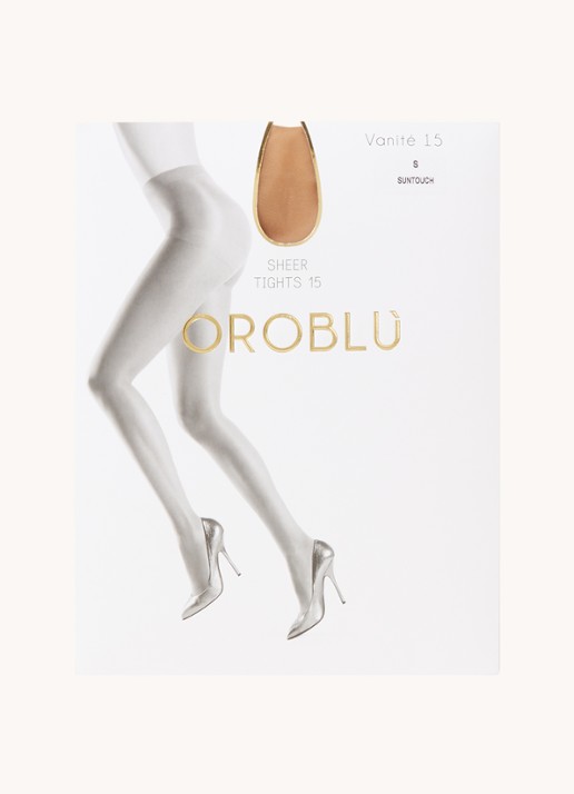 Oroblu Vanité panty in 15 denier - voorkant lichtbruin