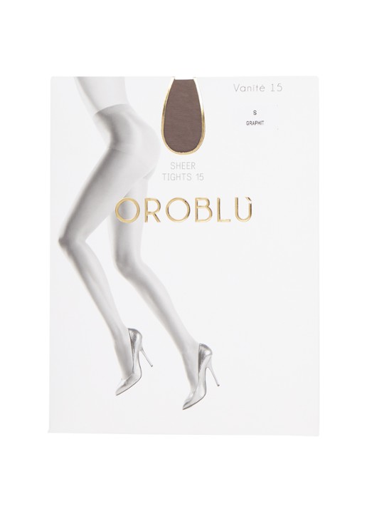 Oroblu Vanité panty in 15 denier - voorkant 2 grijs