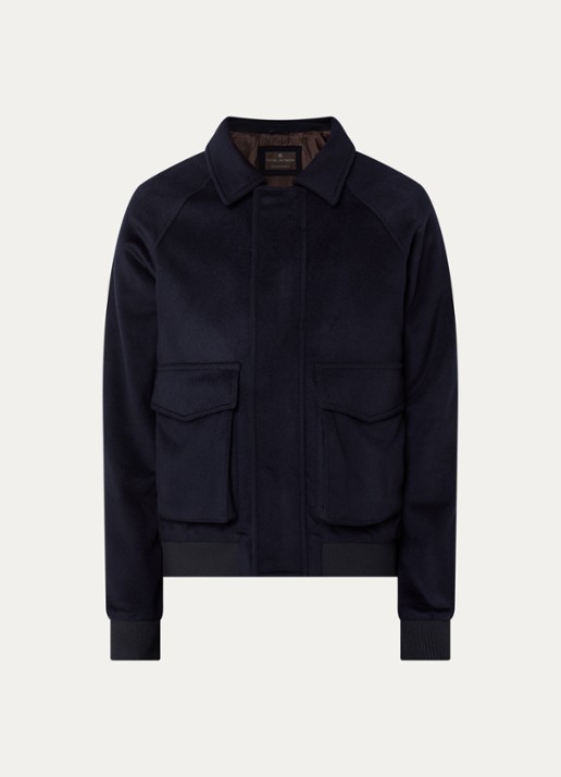 Oscar Jacobson Aviator mantel met opgestikte zakken