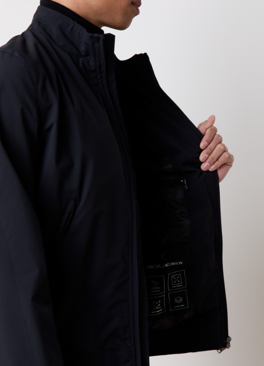 Oscar Jacobson Bomberjack met ritszakken - detail 5 donkerblauw