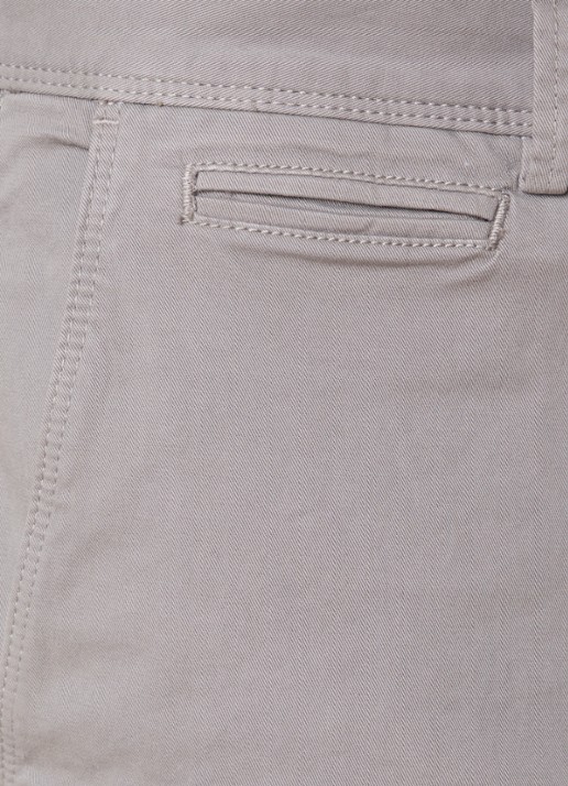 Oscar Jacobson Danik straight fit chino met steekzakken - detail 3 donkerbeige