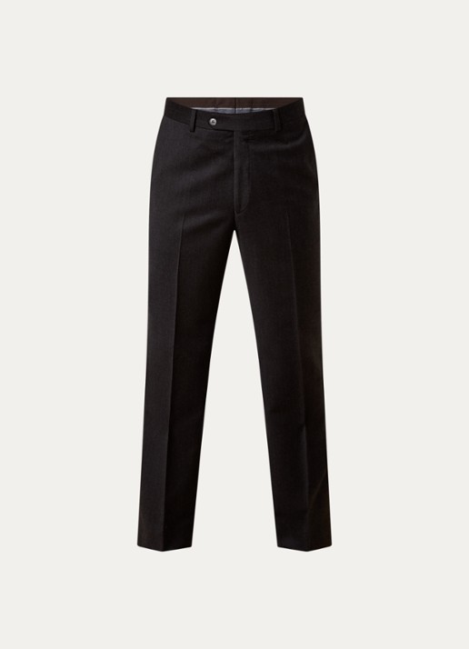 Oscar Jacobson Del straight fit pantalon van wol