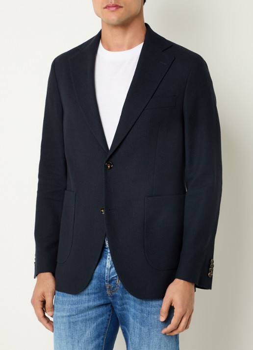 Oscar Jacobson Fogerty regular fit colbert met klepzakken