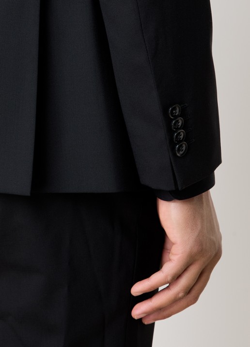Oscar Jacobson Fogerty regular fit colbert met klepzakken - detail 4 zwart