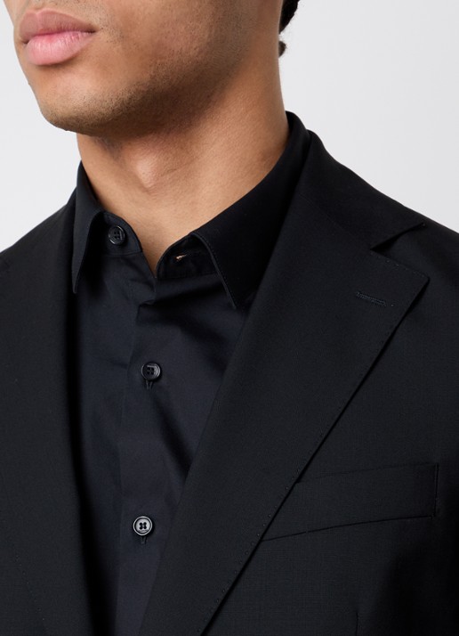 Oscar Jacobson Fogerty regular fit colbert met klepzakken - detail 5 zwart