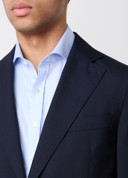 Oscar Jacobson Fogerty regular fit colbert met klepzakken - detail 5 donkerblauw