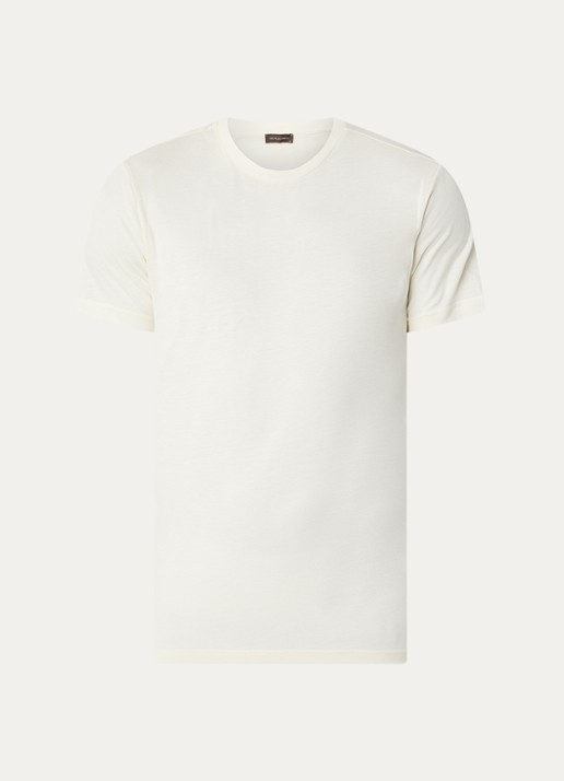 Oscar Jacobson Kim T-shirt  - voorkant 4 vanillegeel