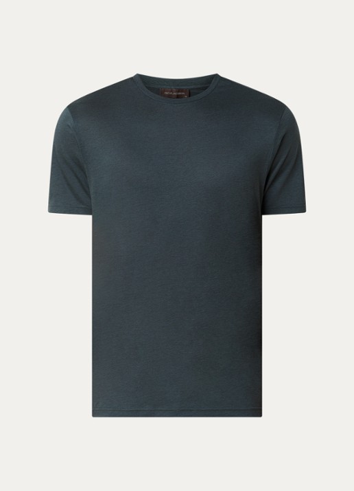 Oscar Jacobson Kim T-shirt  - voorkant 2 groen