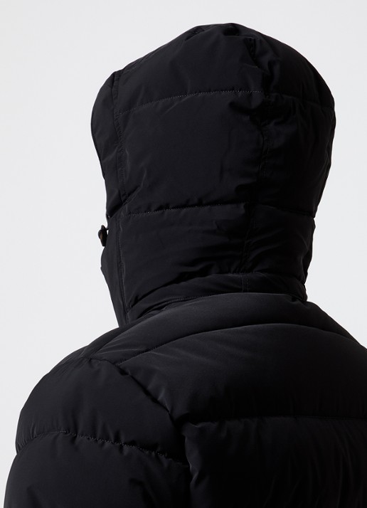 Oscar Jacobson Puffer jack met afneembare capuchon - detail 2 zwart