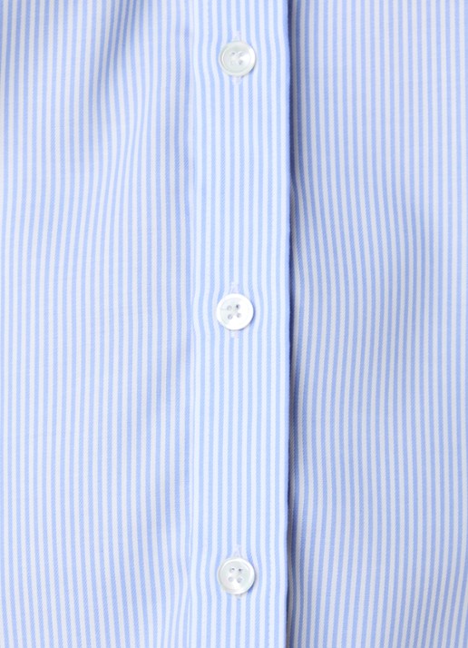 Oscar Jacobson Regular fit overhemd met gestreepte print - detail 6 lichtblauw