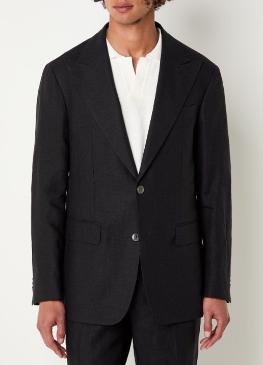 Oscar Jacobson Rufus regular fit colbert met klepzakken