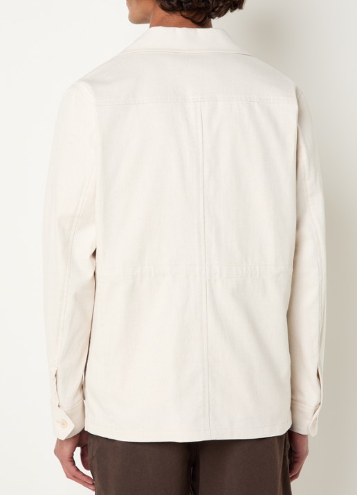 Oscar Jacobson Sirolo jack met borstzakken - achterkant 4 beige