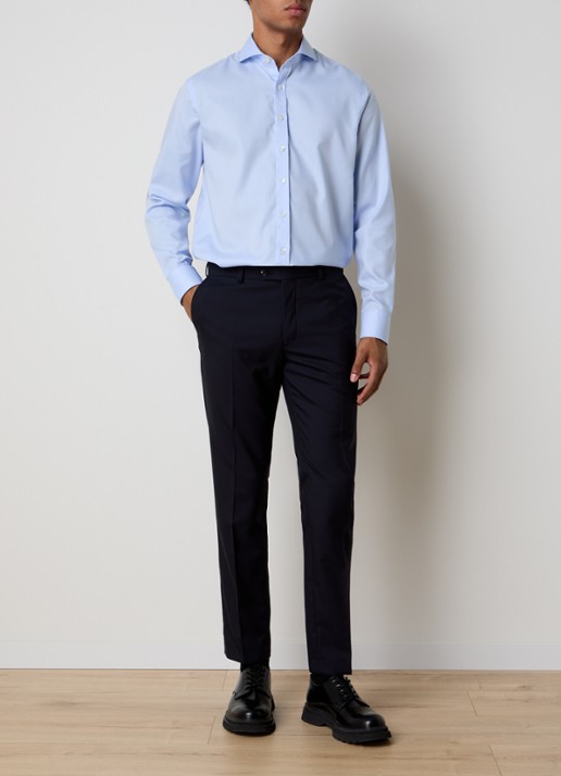 Oscar Jacobson Slim fit overhemd - voorkant 6 lichtblauw