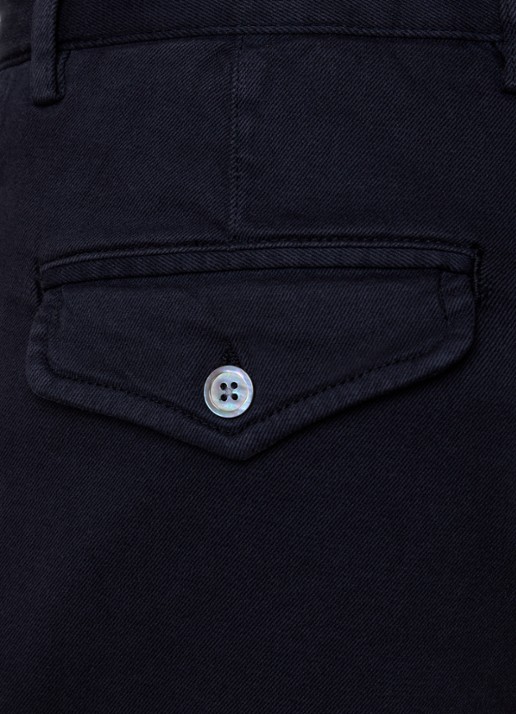 Oscar Jacobson Tanker straight fit korte broek met steekzakken - detail 3 donkerblauw