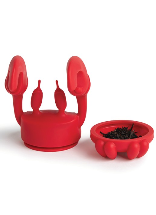 Ototo Crab theefilter  - achterkant rood