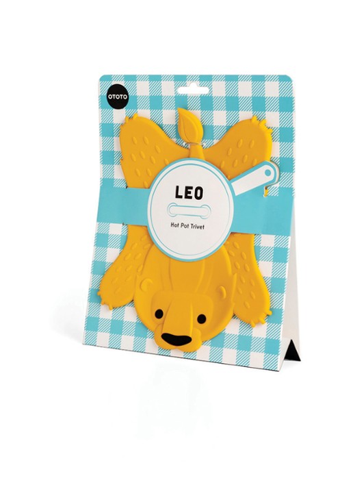 Ototo Leo onderzetter  - detail 5 geel