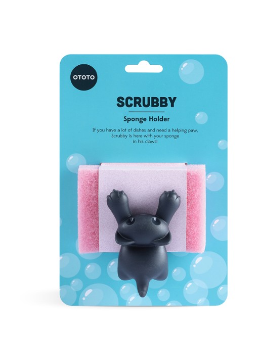 Ototo Scrubby sponshouder - achterkant 6 grijs