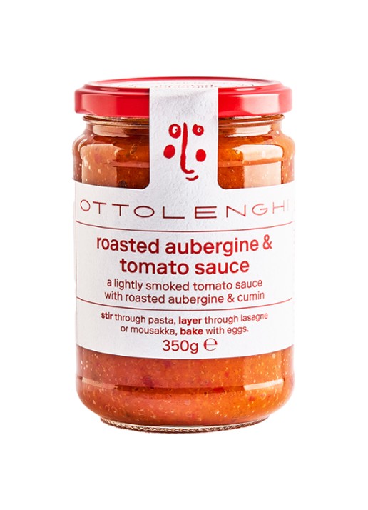 Ottolenghi Geroosterde aubergine en tomatensaus 350 gram