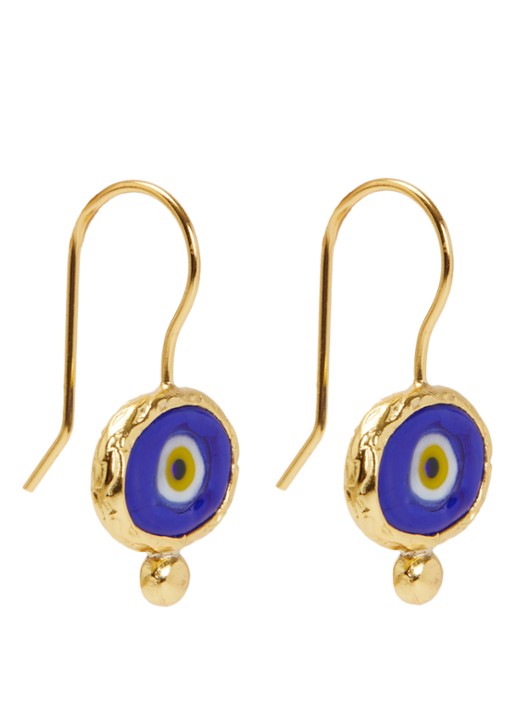Ottoman Hands Alara Evil Eye oorhangers verguld