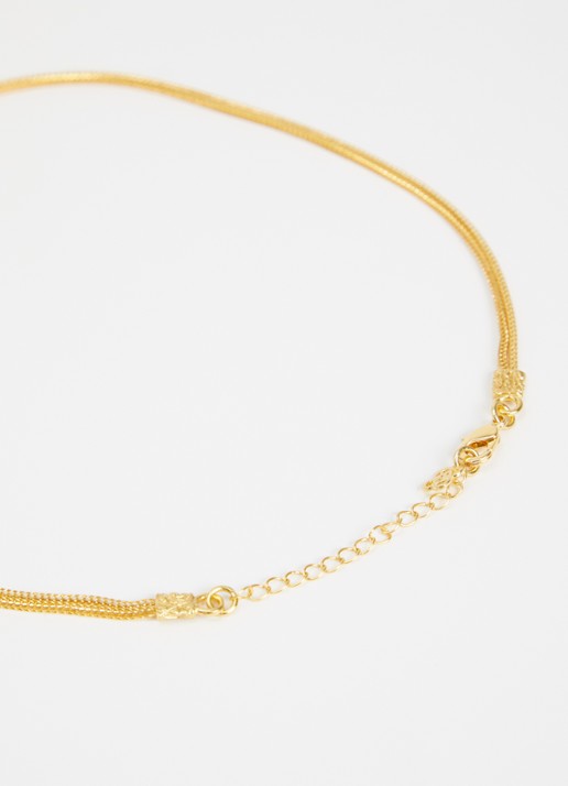 Ottoman Hands Daphne ketting verguld - detail 3 goud
