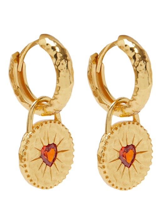 Ottoman Hands Heart oorringen verguld