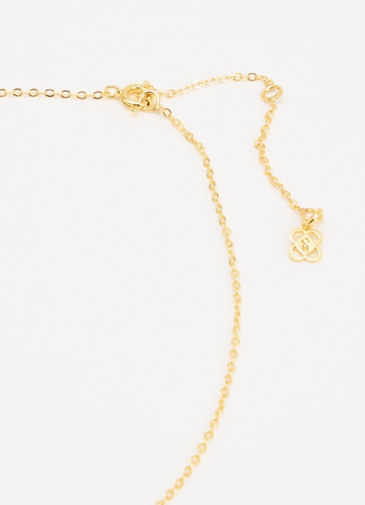 Ottoman Hands Moon Face ketting verguld - detail 4 goud