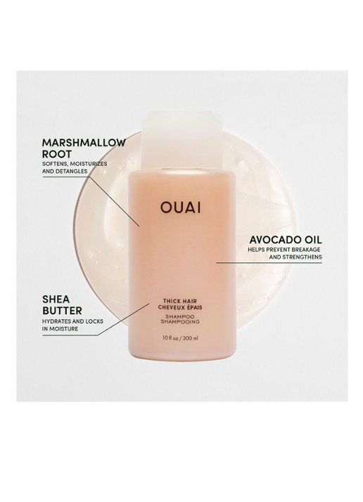 OUAI Thick Hair Shampoo - shampoo voor dik haar - voorkant 2 undefined