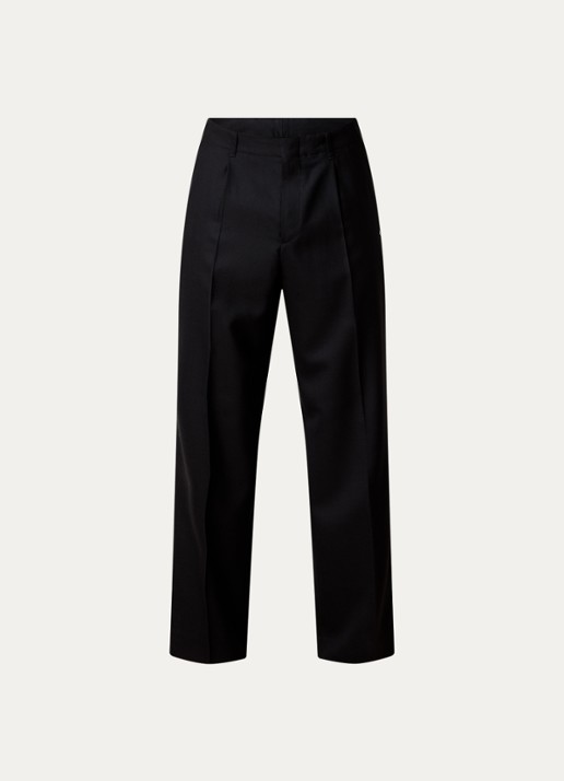 Our Legacy Borrowed loose fit chino met steekzakken - voorkant 2 zwart
