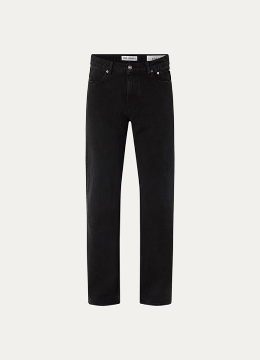 Our Legacy Carlson straight leg jeans met gekleurde wassing - voorkant zwart