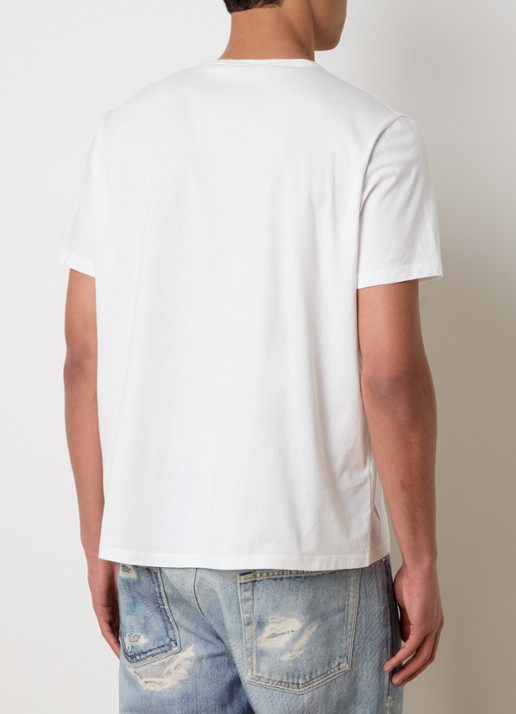 Our Legacy New Box oversized T-shirt met stretch - achterkant gebroken wit