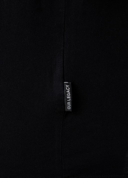 Our Legacy New Box oversized T-shirt met stretch - detail 3 zwart