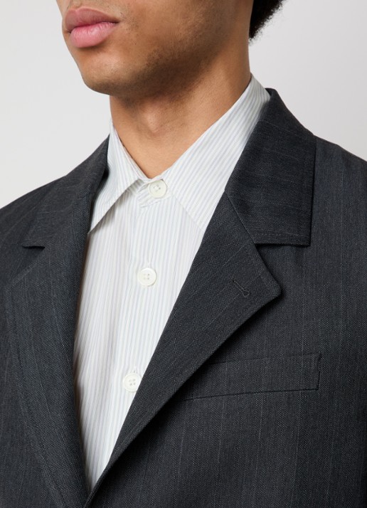 Our Legacy Regular fit colbert met paspelzakken - detail 4 antraciet