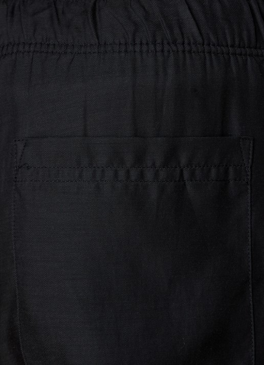 Our Legacy Straight fit korte broek met steekzakken - detail 3 zwart