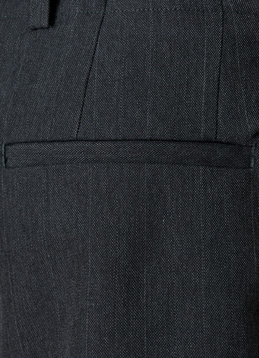 Our Legacy Straight fit pantalon met steekzakken - detail 4 donkergrijs