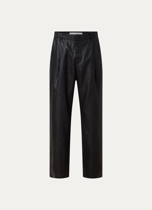 Our Legacy Straight fit pantalon met steekzakken - voorkant 5 zwart