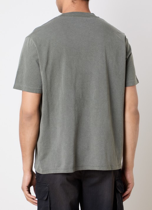 Our Legacy T-shirt met ronde hals - achterkant 3 olijfgroen