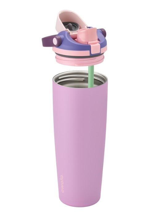 Owala FreeSip Sway waterfles 89 cl - voorkant 2 roze