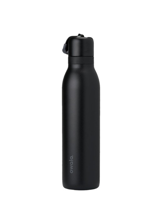 Owala FreeSip Twist waterfles 53 cl - voorkant zwart